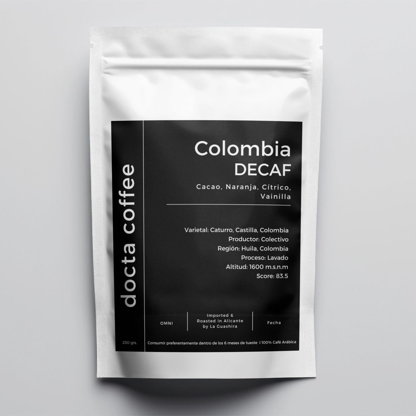 Café de especialidad descafeinado